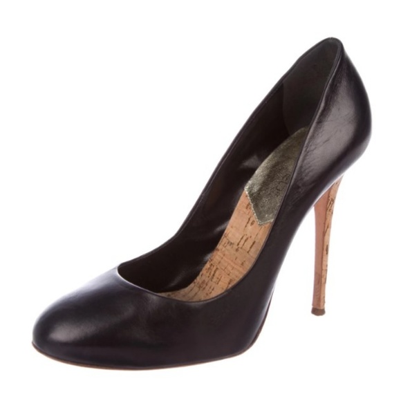 DSQUARED² Leather Round-Toe Pumps Size: 8.5 - Picture 2 of 5